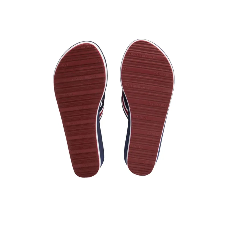 Tommy Hilfiger TH Monogram Flip Flops Women's Blue-5
