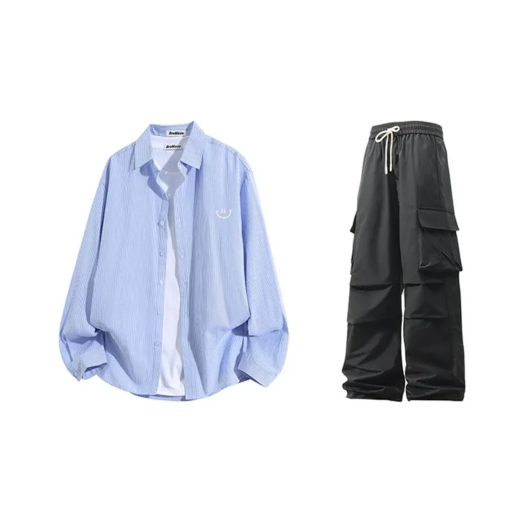 BRUMAIRE Shirt Unisex Black White Stripes-8