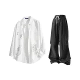 White+Black Pants