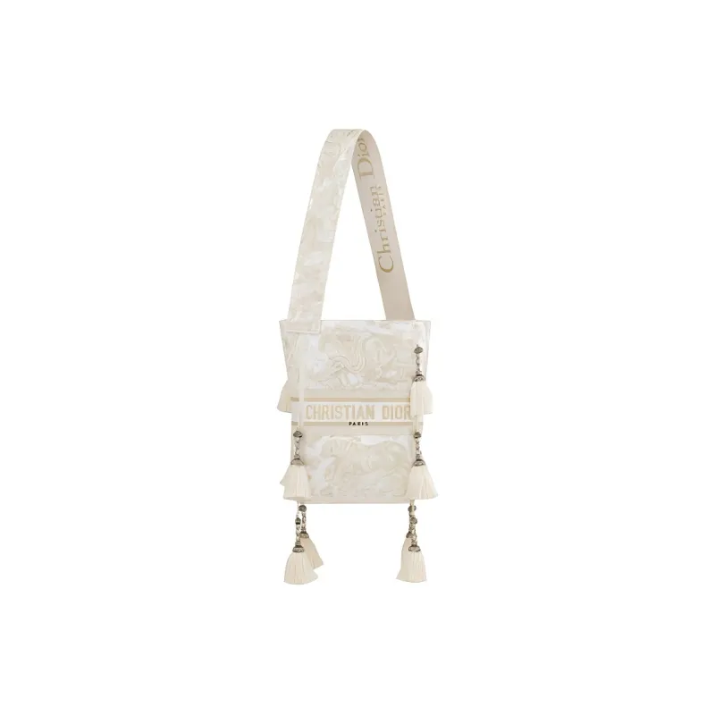 DIOR D-Bubble Collection Embroidery Bucket Bags Shoulder Bags Handbags Women's Gold-0
