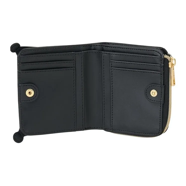 Sanrio PU Leather Wallet Women's Black-3
