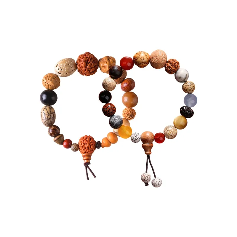 QIONGRUIGE QR King Kong Bodhi Seeds Bracelets Unisex-5