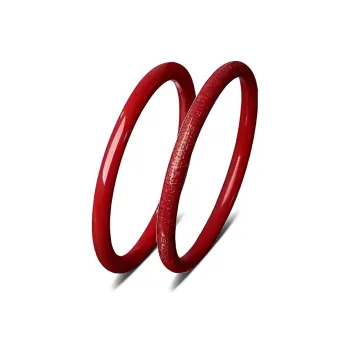 YOASOBI Reconstructed Cinnabar Jade Bangles Women's