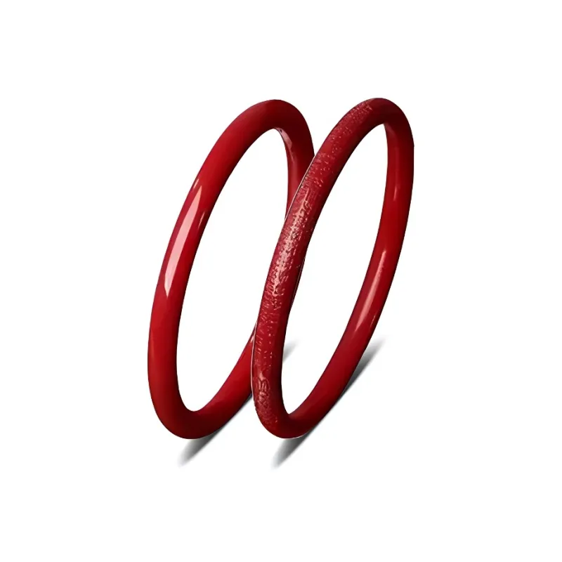 YOASOBI Reconstructed Cinnabar Jade Bangles Women's-0