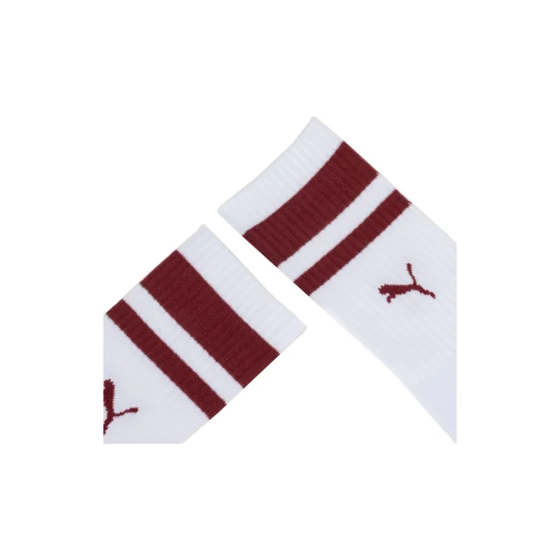 PUMA Sportstyle Series FW24 Mid Calf Socks Unisex 1 Pack White/Red-4