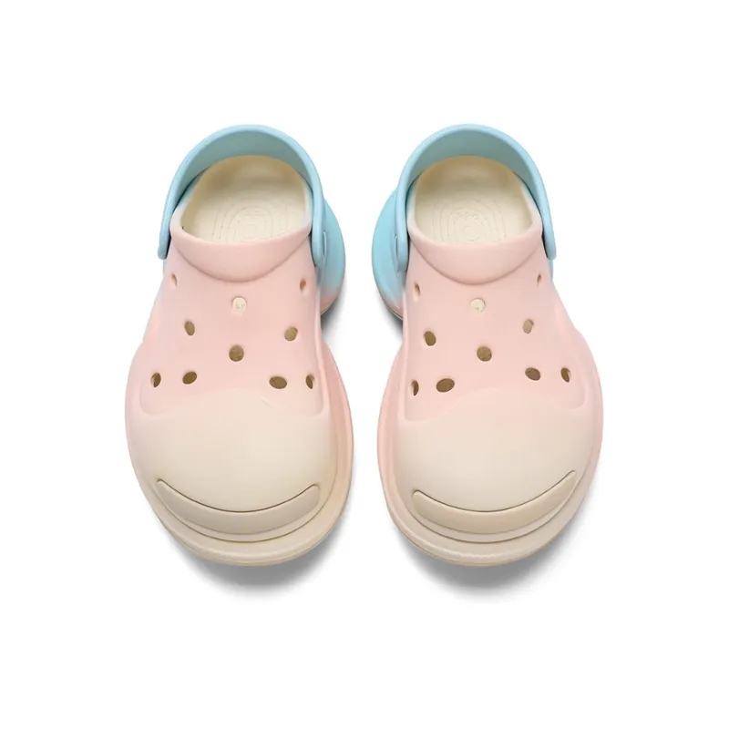 Ouder Sand Open Ended Smile Collection, Heart Hole Summer, Cherry Mint Clogs Women's Pink Blue Gradient-3