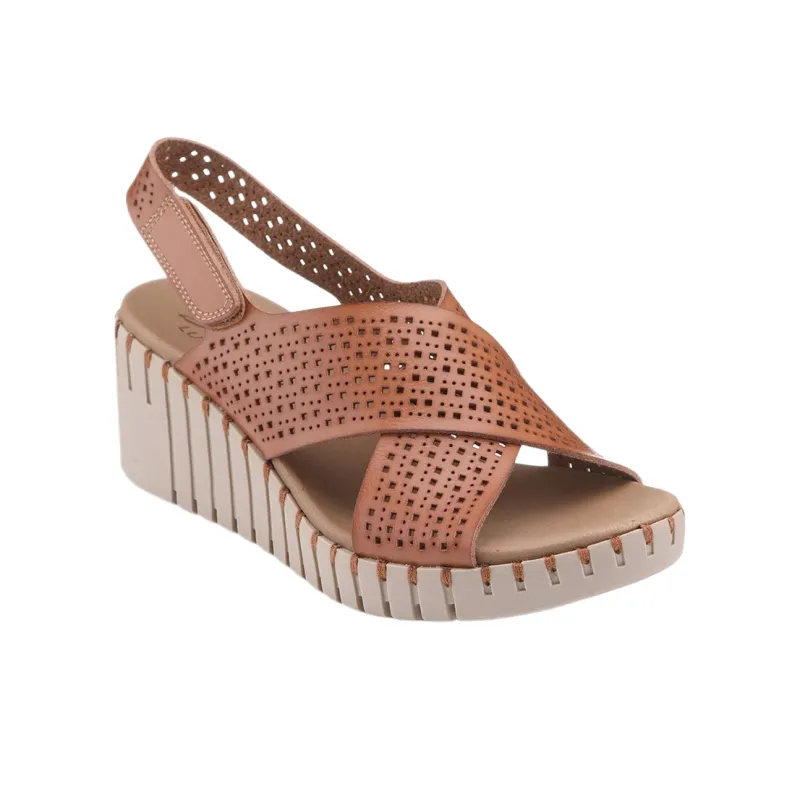 Skechers One Strap Sandals High Heel 5 8cm Women's Brown-3