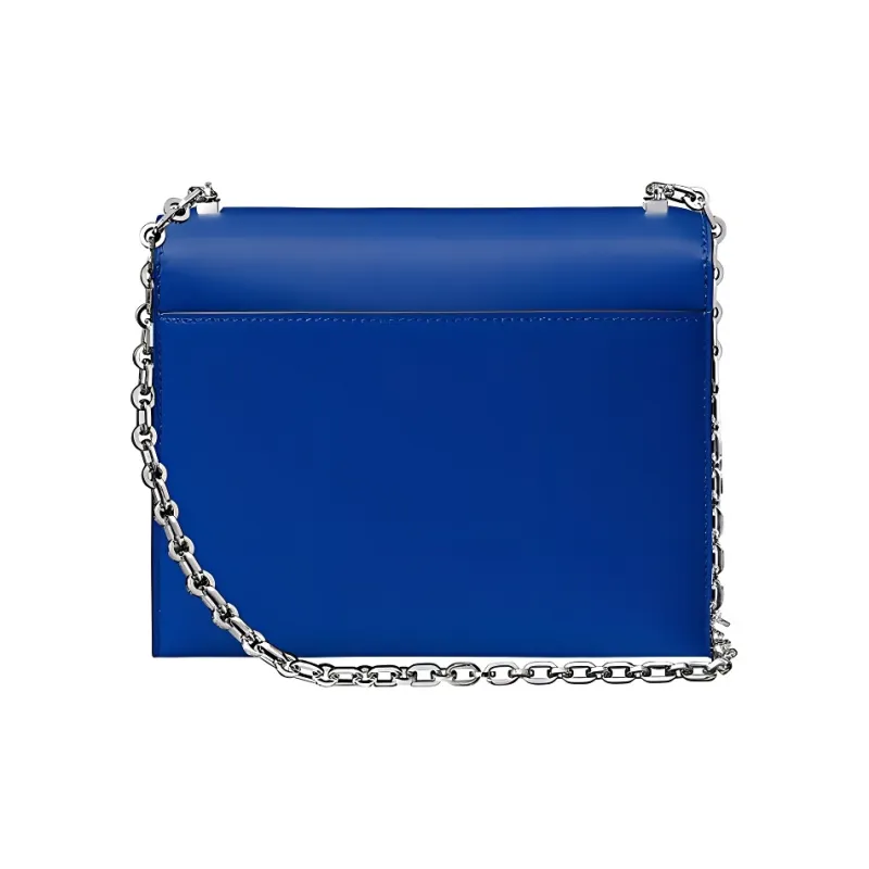 HERMES Verrou Tadelakt Calfskin Handgun Bag Shoulder Bag Crossbody Bag Mini Women's Blue-1