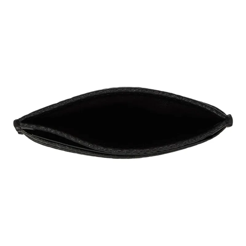 KARL LAGERFELD IKON Eco Friendly Recycled Polyurethane Card Holder Women's Black & White-2