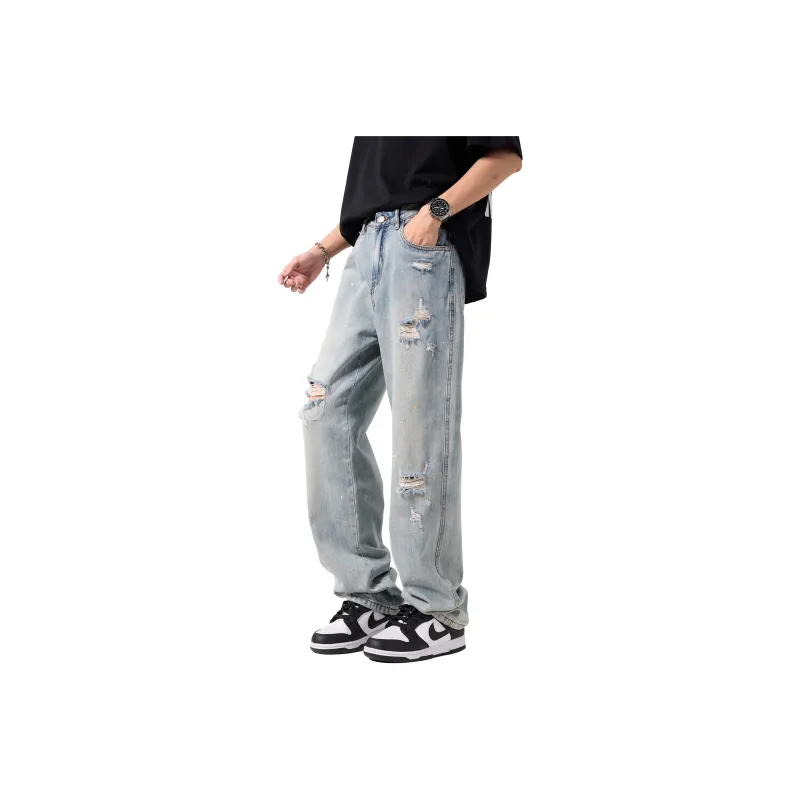 FAIRWHALE Jeans Unisex Light Blue-2