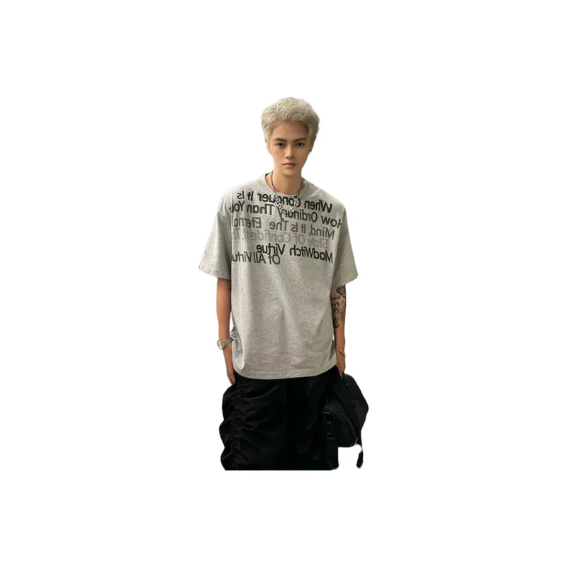 Bejirog T Shirts Men Heather Gray-0