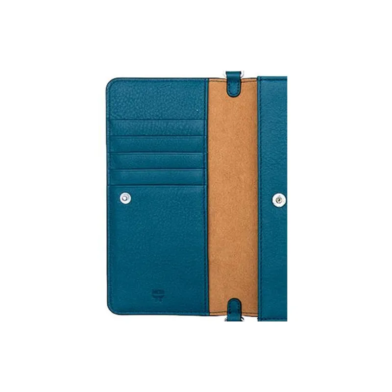 MCM Aren Leather Handheld Shoulder Bag Crossbody Bag Wallet Women's Green-3