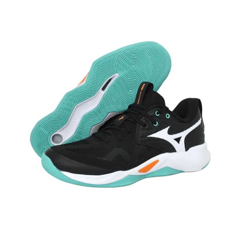 Mizuno WAVE MOMENTUM PRO Anti Slip Wear Resistant Low Top Training Shoes Unisex Black-1