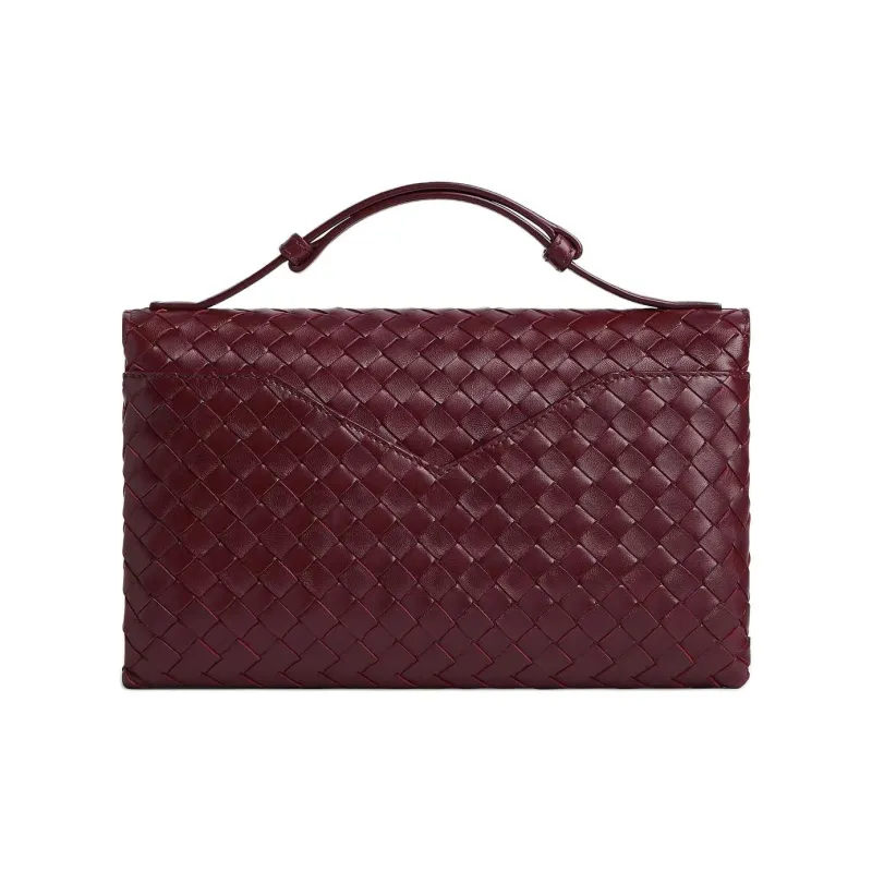 Bottega Veneta Knot Lambskin Shoulder Bag, Crossbody Bag, Handbag Trumpets Unisex Fuchsia-2