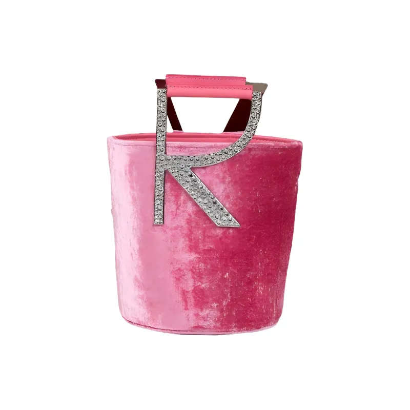 Roger Vivier Petite Soiree Velvet Handbag Mini Women's Candy-2