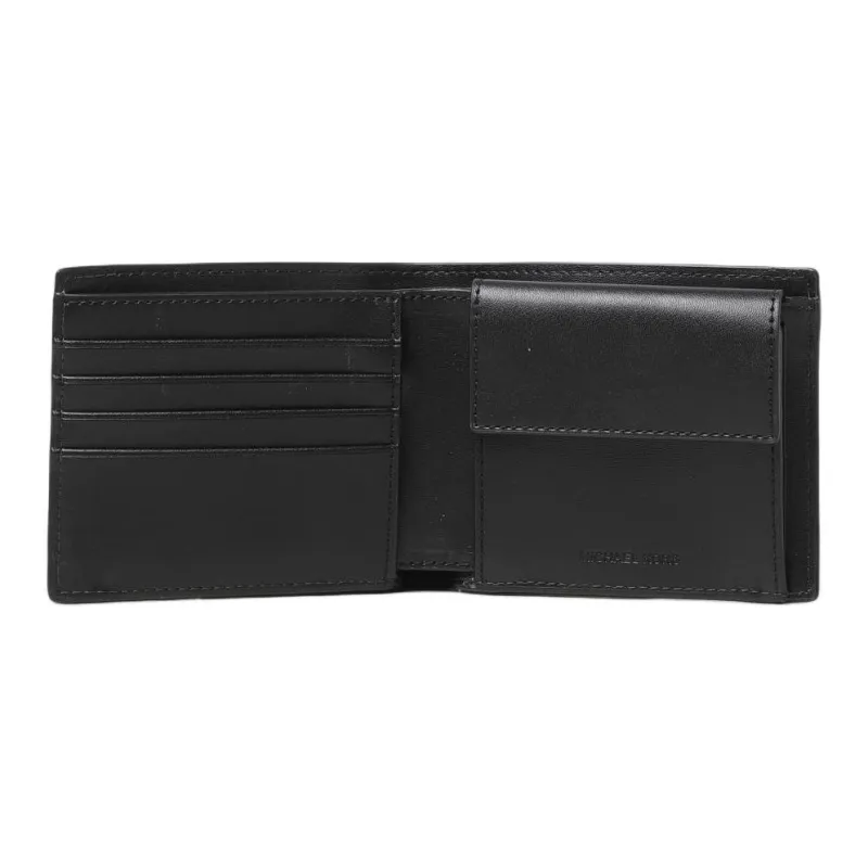 MICHAEL KORS Litchi Grain Leather Wallet Men's Black-2