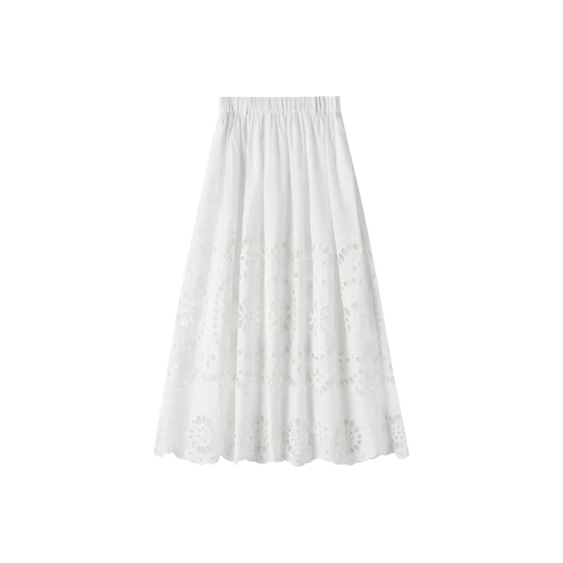 SHUXI Casual Long Skirt Women's-0