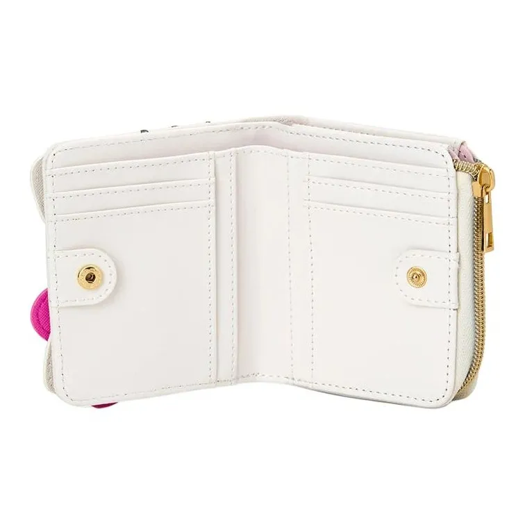 Sanrio PU Leather Wallet Women's White-3