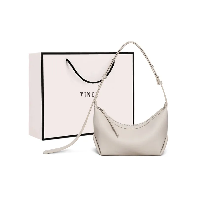 VINEY Sheepskin Shoulder Bag, Crossbody Bag Regular Women's Black/White-5