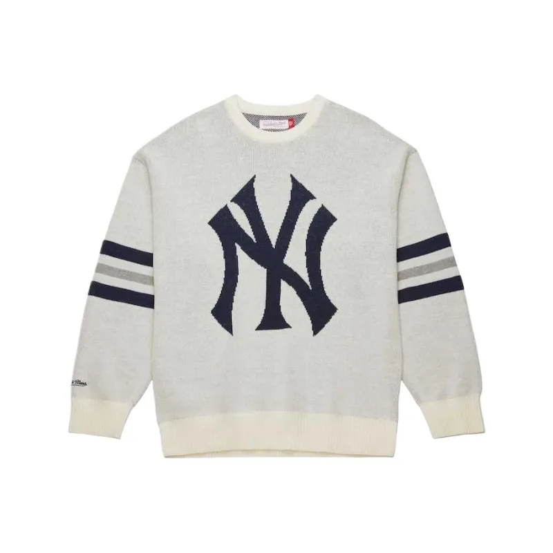 Mitchell Ness Sweaters Men Cream-0