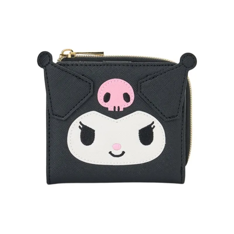 Sanrio PU Leather Wallet Women's Black-0