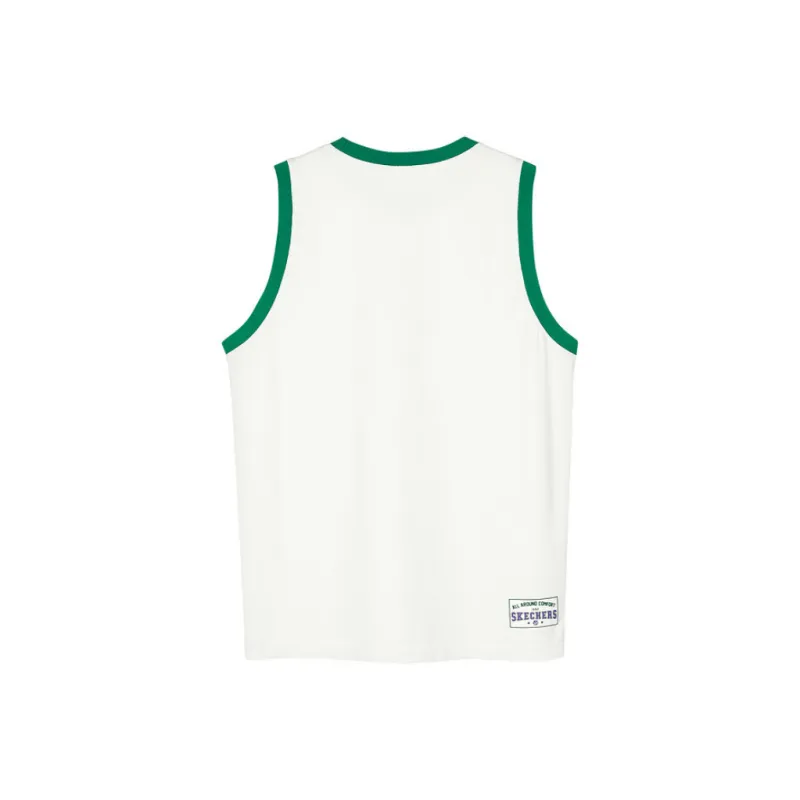 Skechers SS24 Tank Tops Unisex Marshmallow White-1