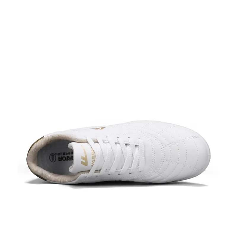 Warrior TF Turf Artificial Ground, Indoor Breathable, Lightweight Coverage Soccer Shoes Unisex White Gold-2