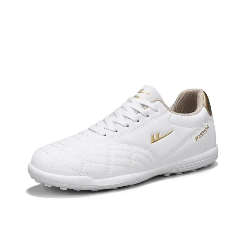 Warrior TF Turf Artificial Ground, Indoor Breathable, Lightweight Coverage Soccer Shoes Unisex White Gold-1