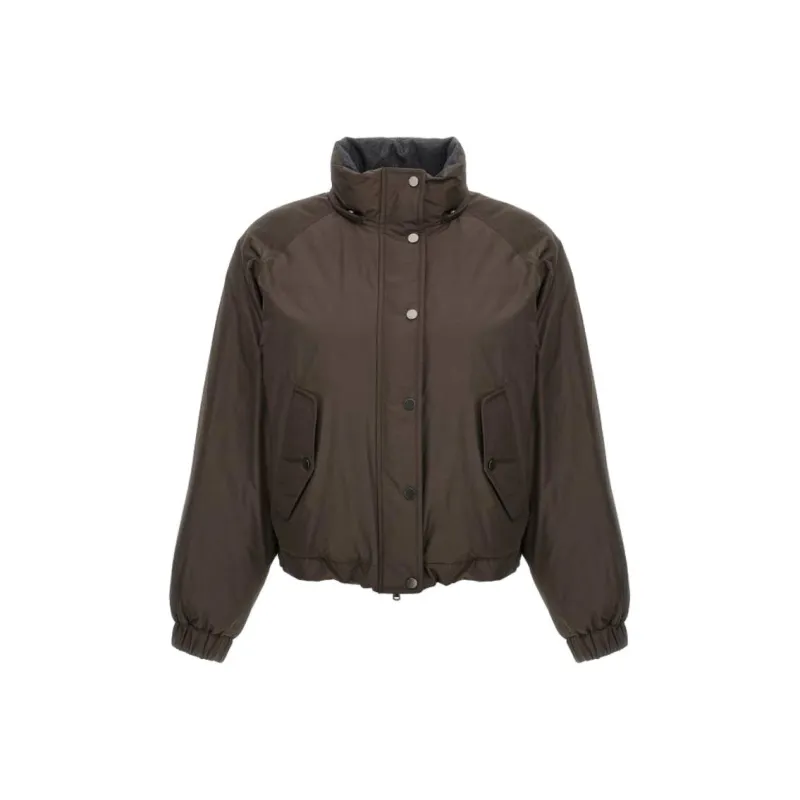 Brunello Cucinelli Jackets & Coats Women's Brown-1