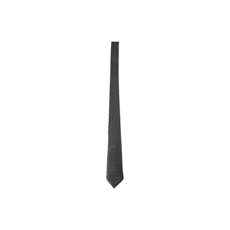 Bottega Veneta Leather Ties Men's Black-0