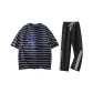 Navy Blue+Black Pants