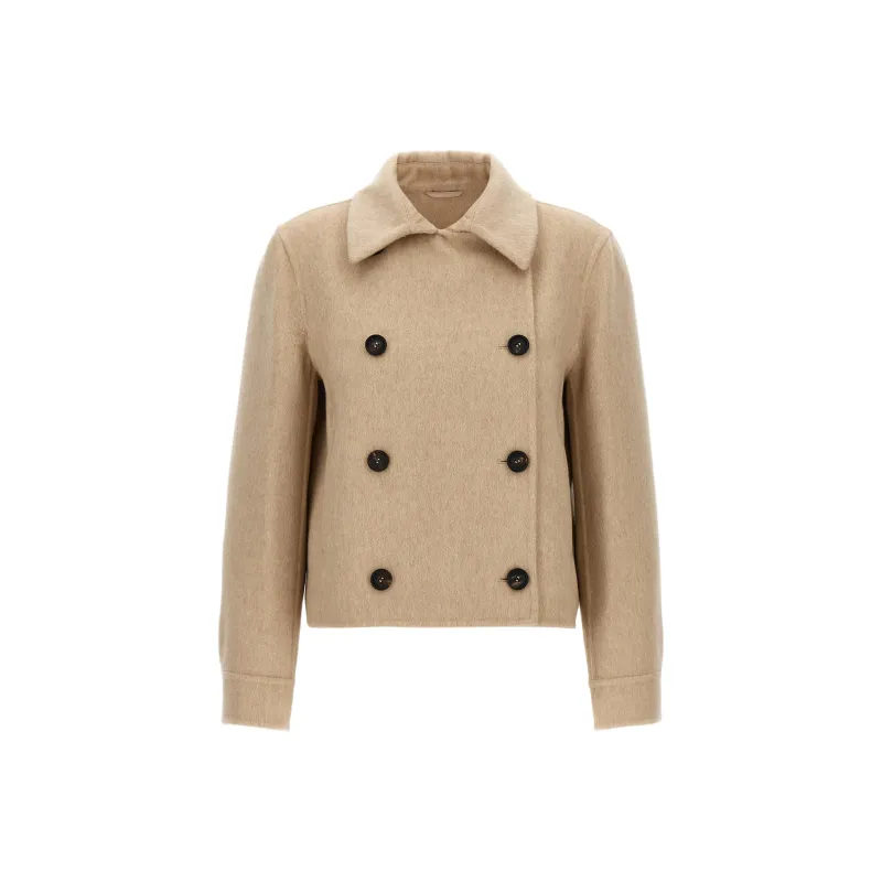 Brunello Cucinelli Jackets & Coats Women's Cream-0