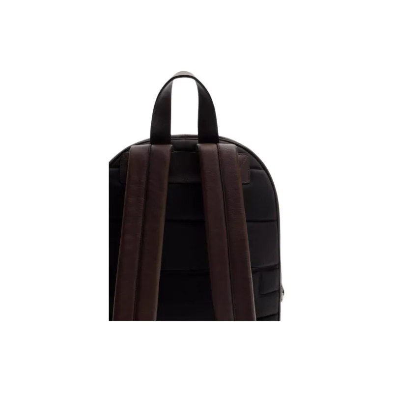 ZARA Cow Leather Backpack Tubas Men's Brown-2