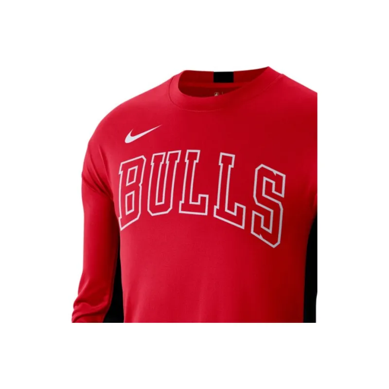 Nike x NBA Chicago Bulls Performance T Shirt Men's Red-2