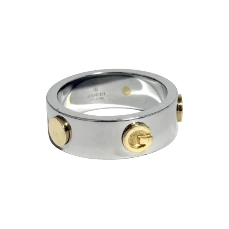 GUCCI Stainless Steel Rings Men's Silver-0