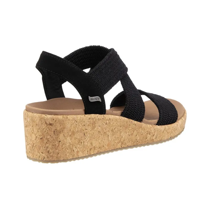 Skechers ARCH FIT BEVERLEE Beach Sandals Women's Black-4