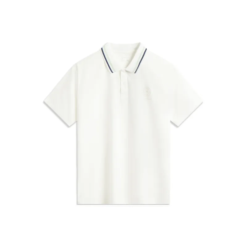 LiNing Sports Trend Series Polo Shirt Men's Ivory-0