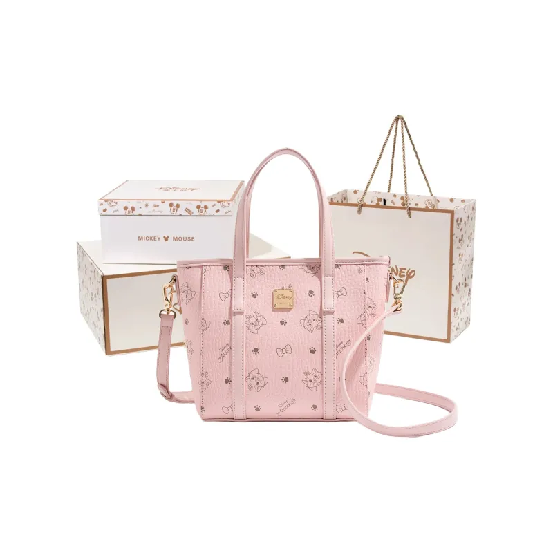 Disney Cat Velvet PU Shoulder Bag, Crossbody Bag, Handbag Women's Pink-12