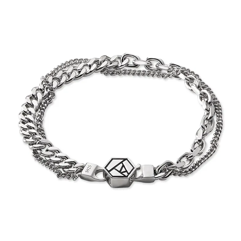 RHODON 925 Sterling Silver Bracelets Unisex-3