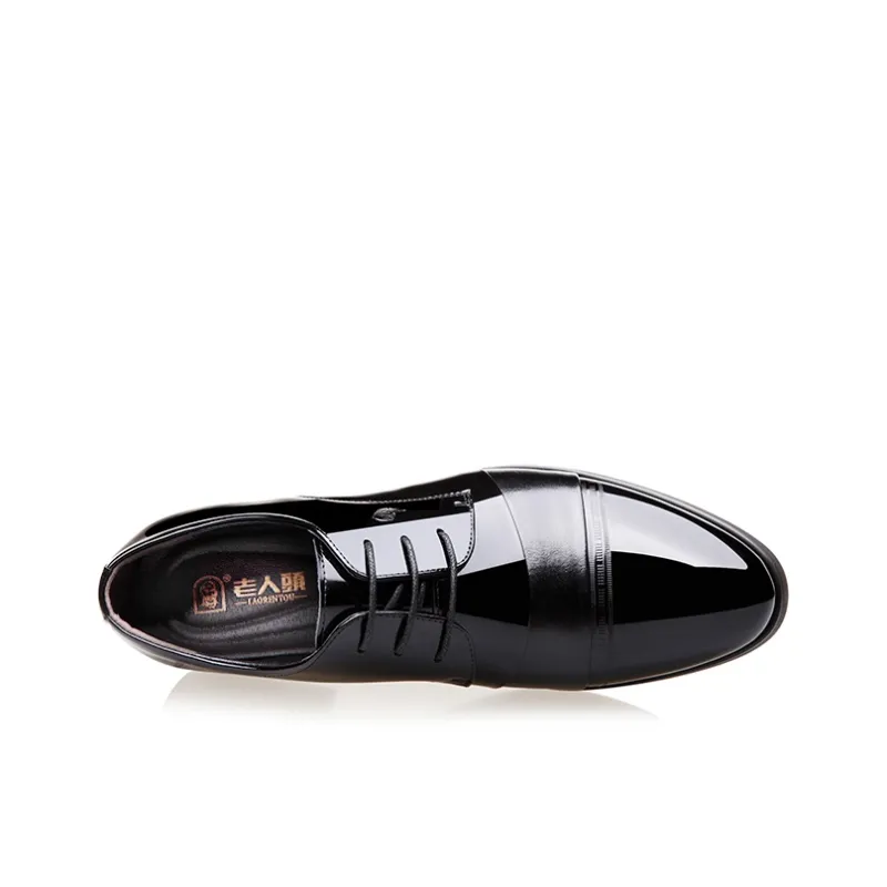 LAORENTOU Dress Shoes Men Low Top Brown-2
