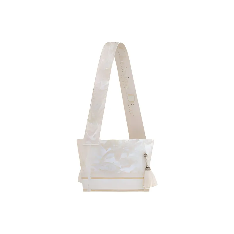 DIOR D-Bubble Collection Embroidery Bucket Bags Shoulder Bags Handbags Women's Gold-4