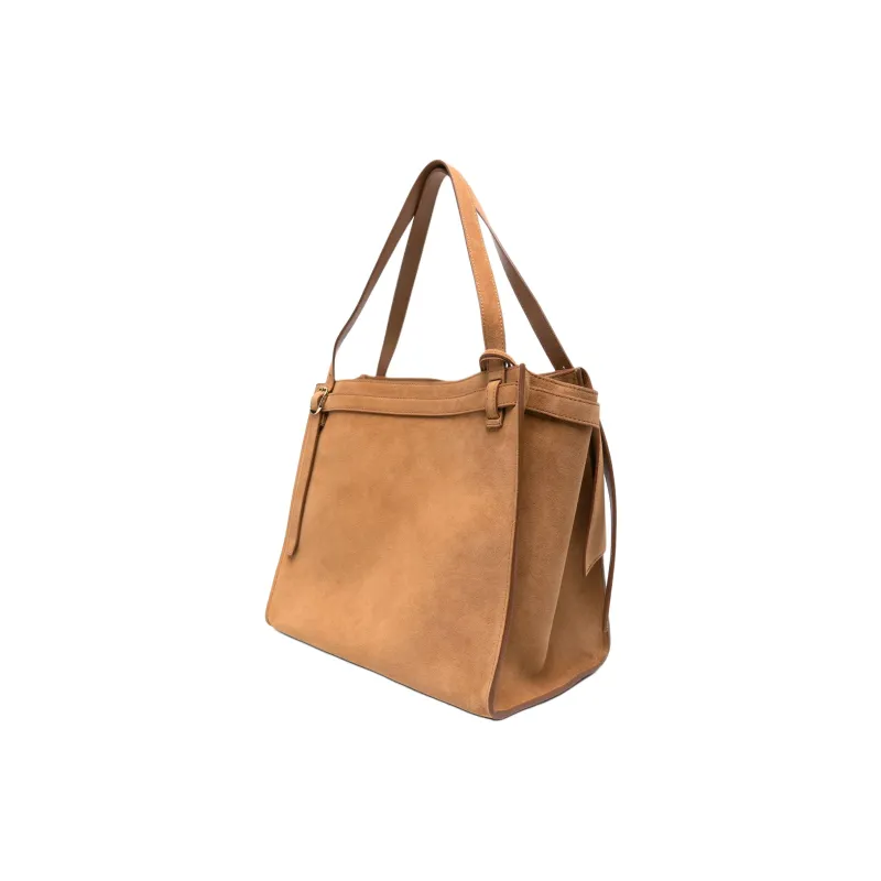 COPERNI Calf Suede Shoulder Bag Medium Size Women's Brown-1