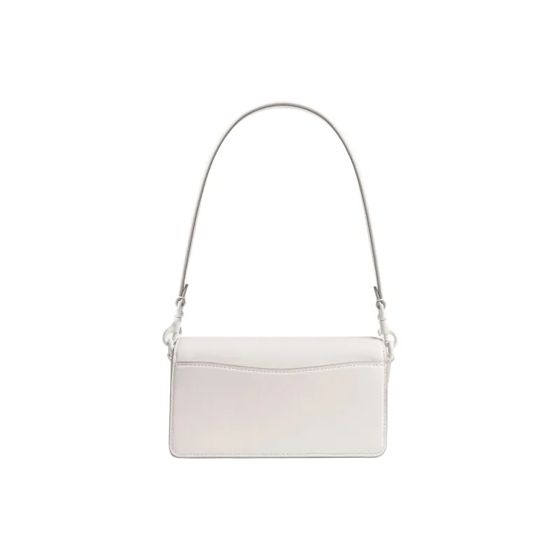 COACH Tabby Cow Leather Crossbody One Shoulder Handbag Trumpets Women's Chalk White-2