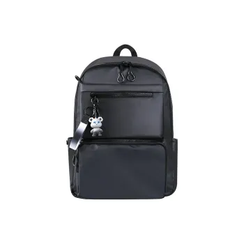 LECAGE Oxford Backpack Unisex Black/Gray