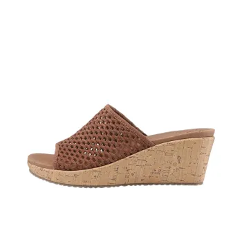 Skechers Beverlee Shock Absorbers Slide Slippers Women's Brown
