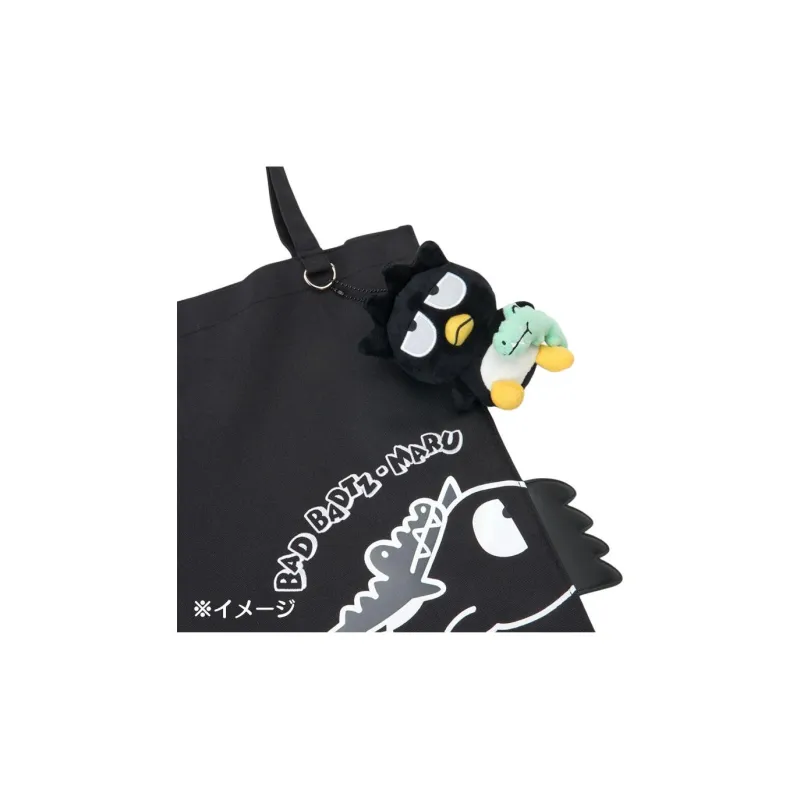 Sanrio Cool Penguins Polyester Tote Bag, Shopping Bag, Handbag, Shoulder Bag Unisex Black-4