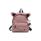 Pink Leopard Print+Gothic Kitten Pendant