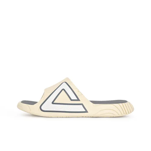PEAK Tai Ji1.0 EVA Quiet Slip Resistant Antibacterial Slide Slippers Men's Light Khaki