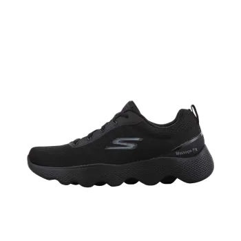 Skechers Go Walk Massage Fit Shock Absorbers Low Top Casual Shoes Men's Black