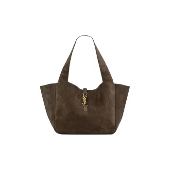 SAINT LAURENT LE57 Series Calfskin Shoulder Bag Women's Light Musk